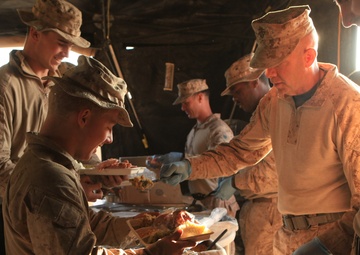 TFL CG, RCT-7 CO tour Helmand on Thanksgiving