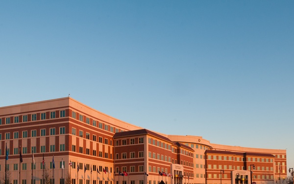 Full moon over FORSCOM/USARC headquarters