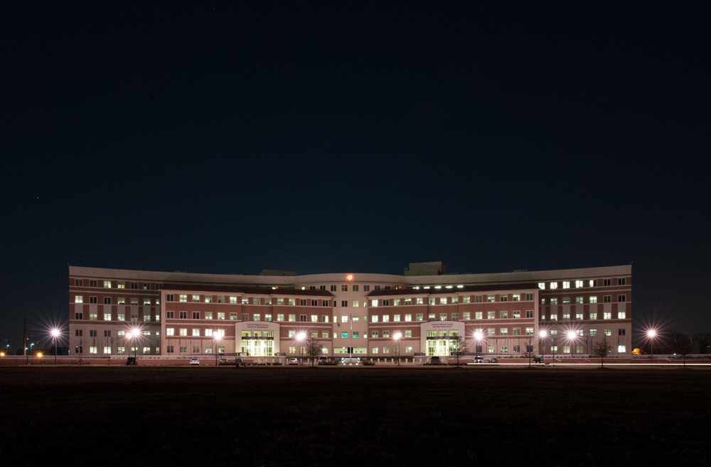 Full moon over FORSCOM/USARC headquarters