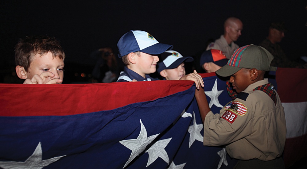 Scouts learn pride, honor during Evening Colors