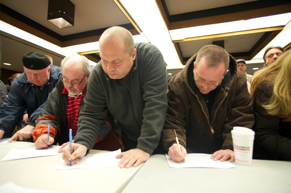 Hurricane Sandy victims town hall meeting at Staten Island