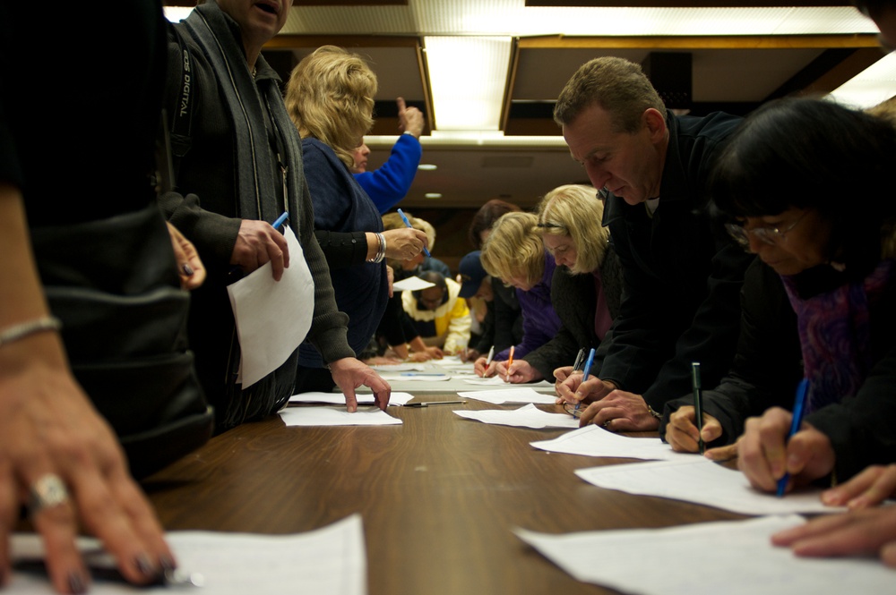 Hurricane Sandy victims town hall meeting at Staten Island
