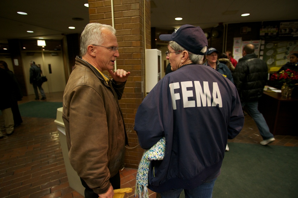 Hurricane Sandy victims town hall meeting at Staten Island