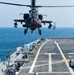 Army Apache helicopters aboard USS Ponce