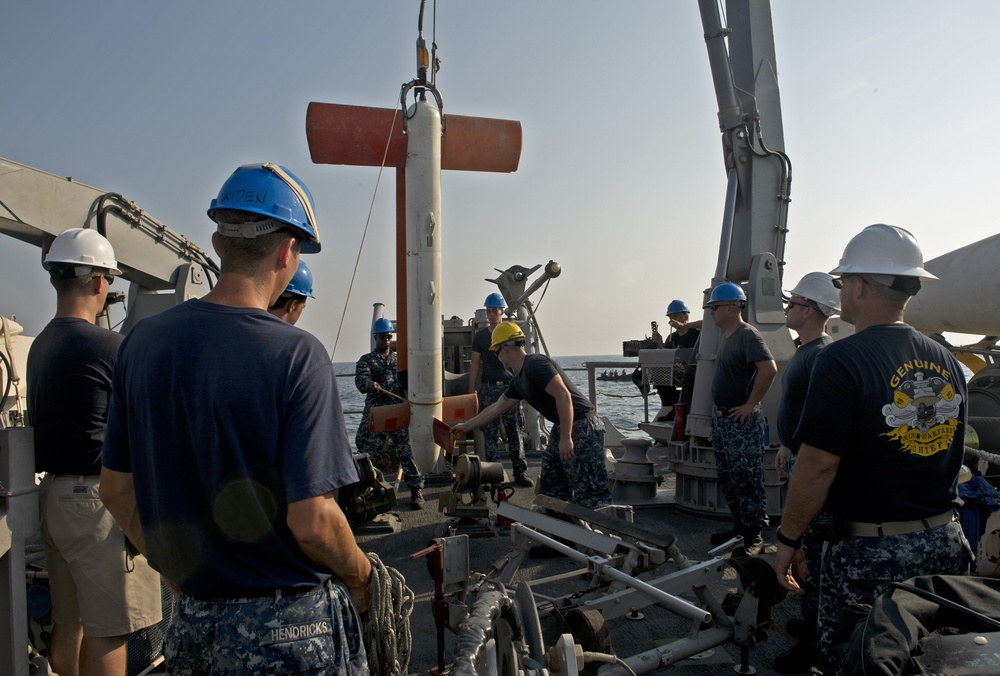 Mine countermeasures equipment recovery