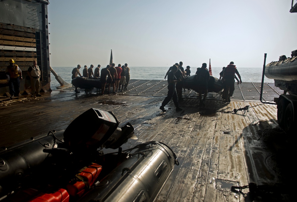 RHIB launch