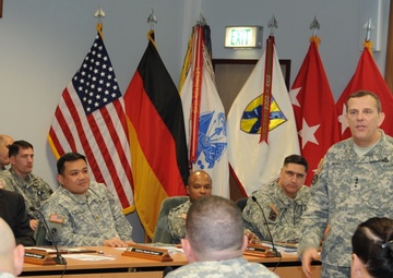 The inspector general of the Army visits 21st Theater Sustainment Command