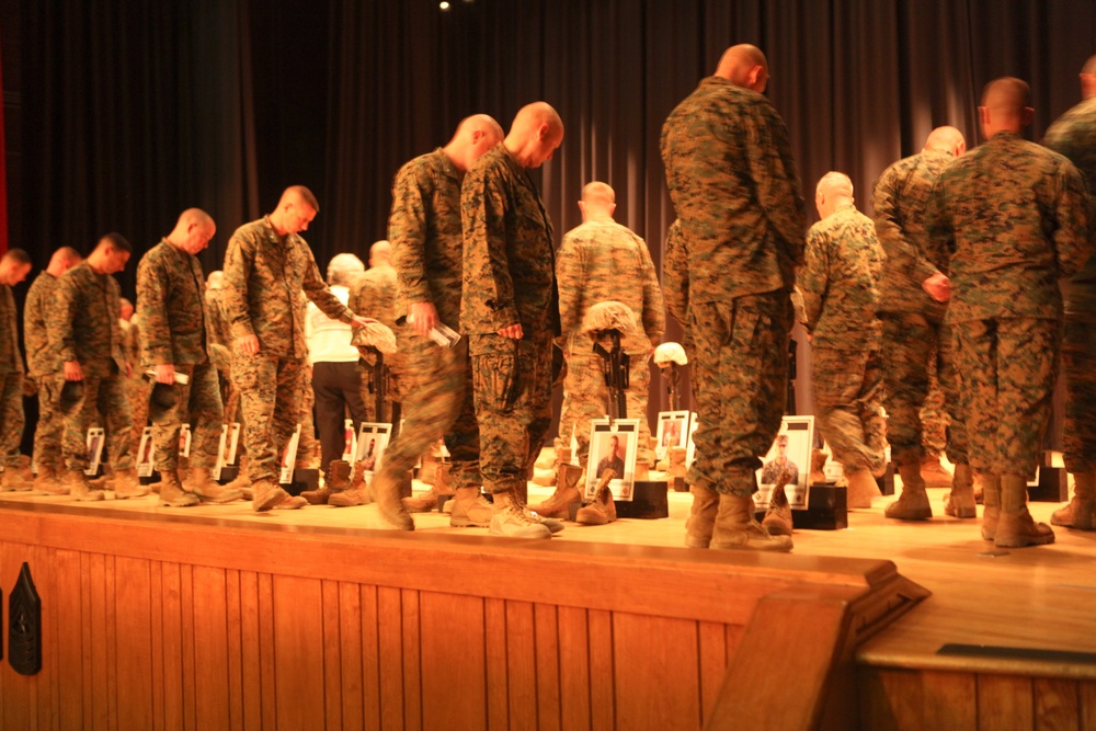 6th Marines hold remembrance service for brothers in arms