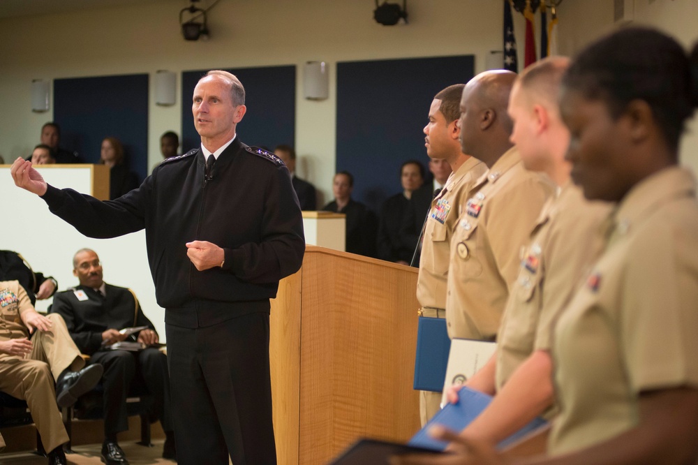 CNO speaks to Office of Naval Intelligence, Navy Cyber Warfare Development Group commands