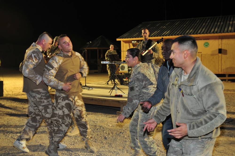 'Trigger Happy' Third ID’s rock band performs at FOB Mescal