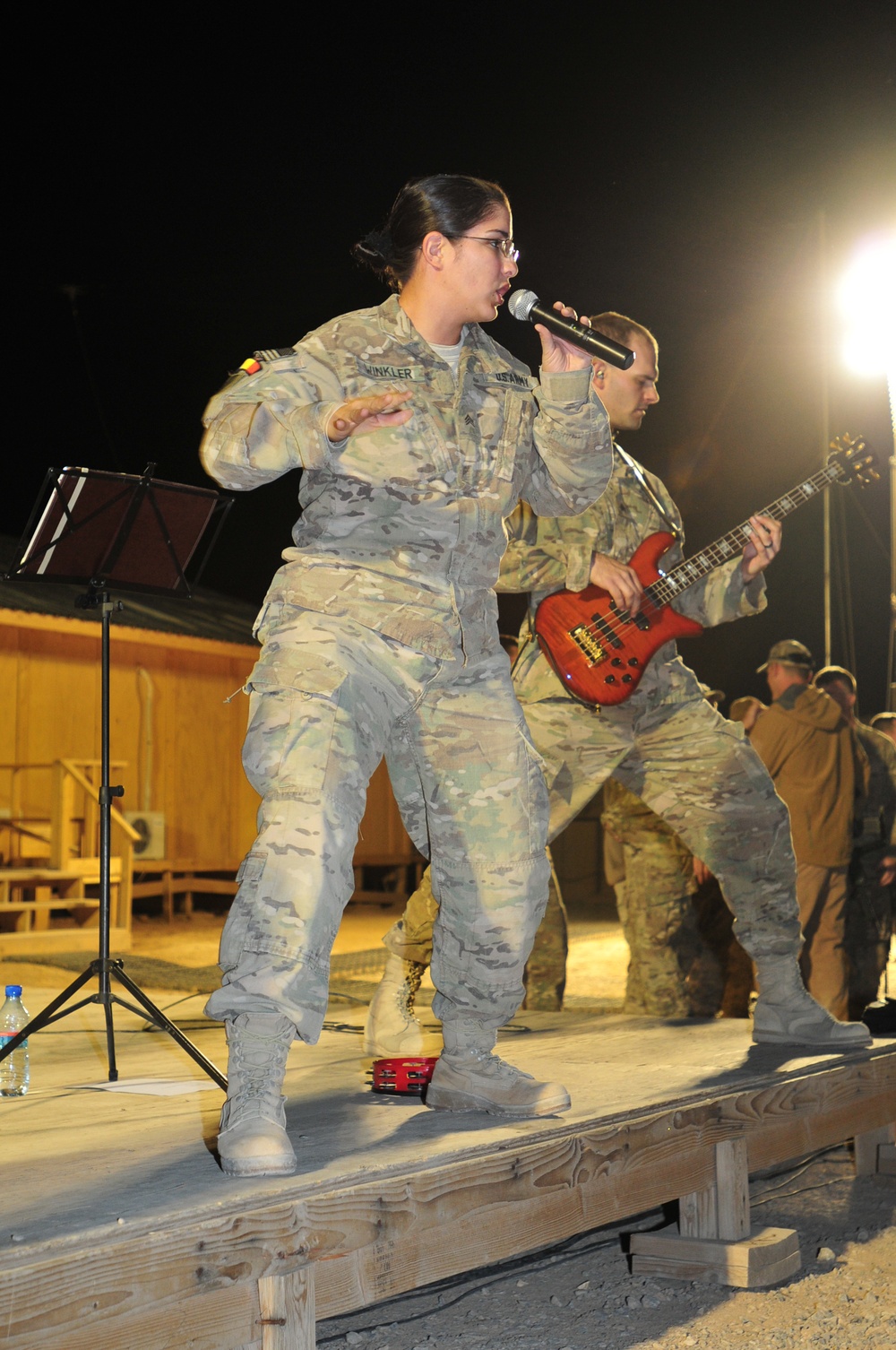 'Trigger Happy' Third ID’s rock band performs at FOB Mescal