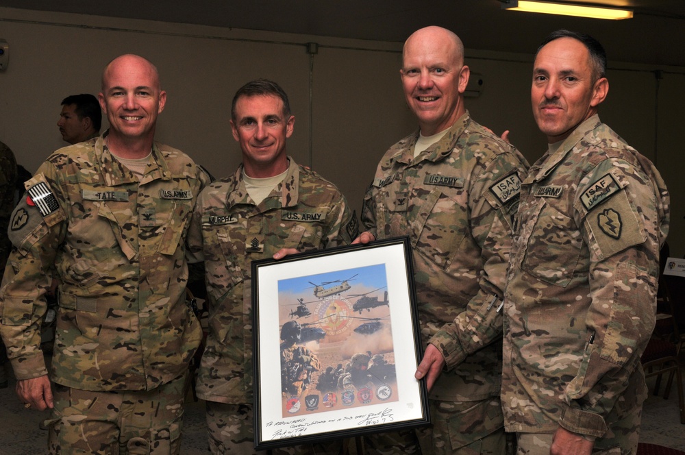 3rd SBCT, 2nd ID command presented with end of tour awards