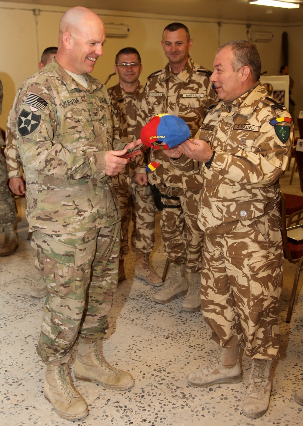 3rd SBCT, 2nd ID command presented with end of tour awards