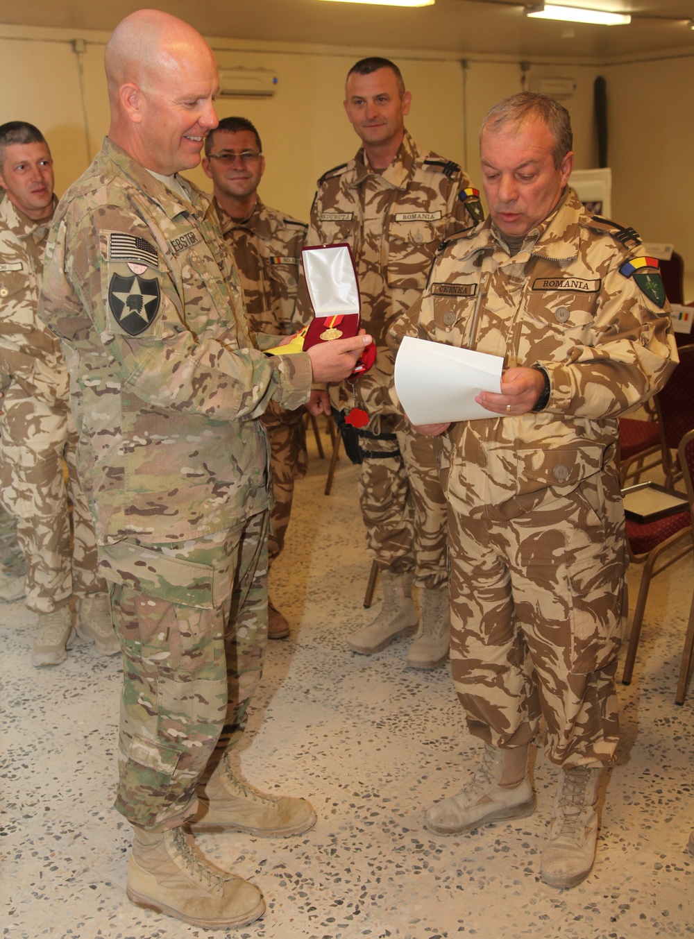 3rd SBCT, 2nd ID command honored with Romanian award