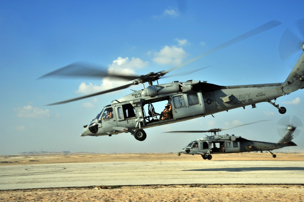 HSC-26 take off and landing training