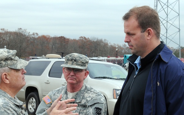 Rep. Runyan visits Joint Base Staging Area for Hurricane Sandy relief