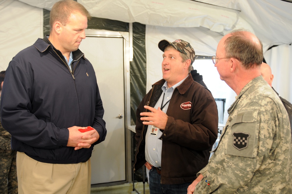 Rep. Runyan visits Joint Base Staging Area for Hurricane Sandy relief