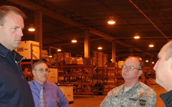 Rep. Runyan visits Joint Base Staging Area for Hurricane Sandy relief