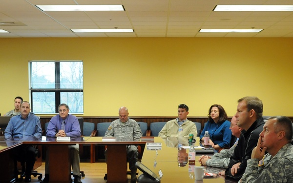 Rep. Runyan visits Joint Base Staging Area for Hurricane Sandy relief