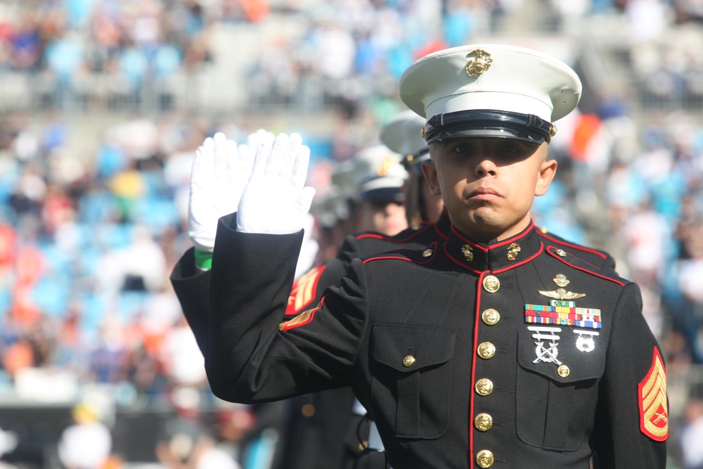 Re-enlistment at Panthers game