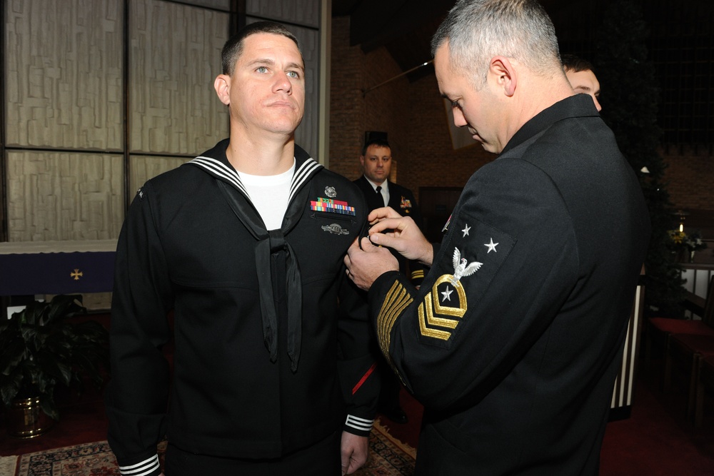 Navy Divers Frocking Recovers  Piece of Tradition
