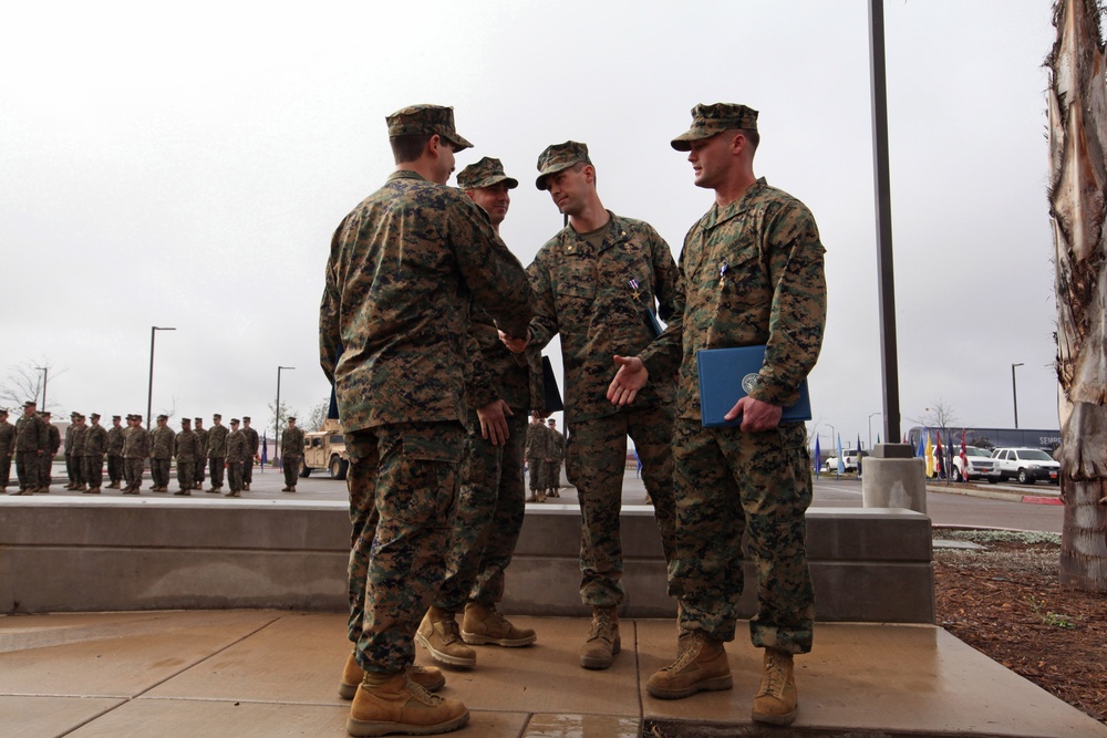 SECNAV awards three Marines, corpsman with nation’s second and third highest combat valor award