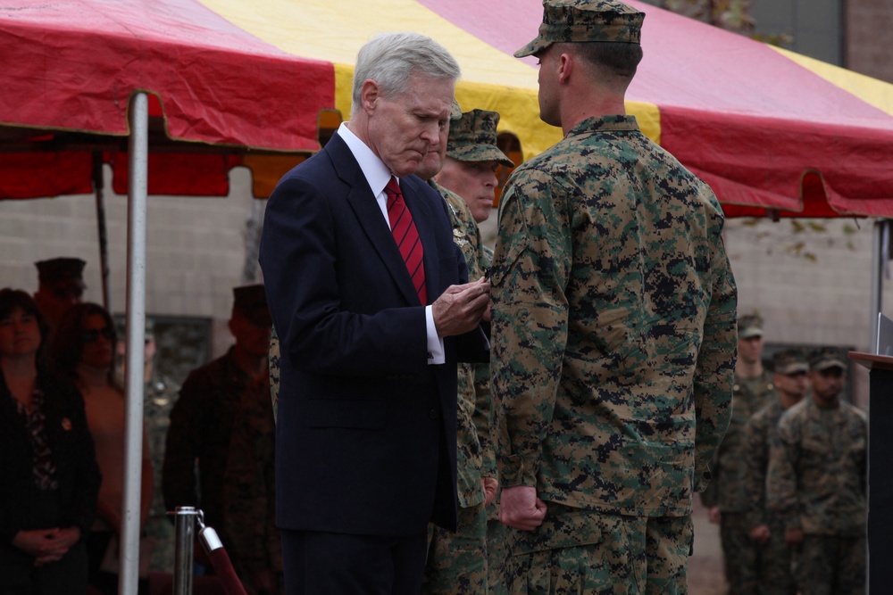 SECNAV awards three Marines, corpsman with  nation’s second and third highest combat valor award