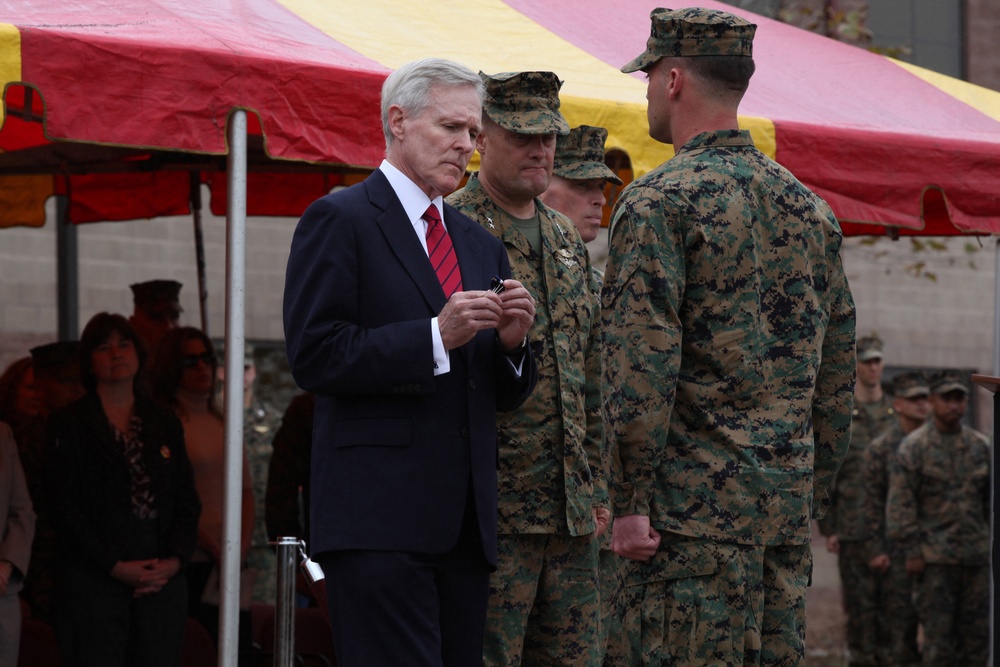 SECNAV awards three Marines, corpsman with  nation’s second and third highest combat valor award