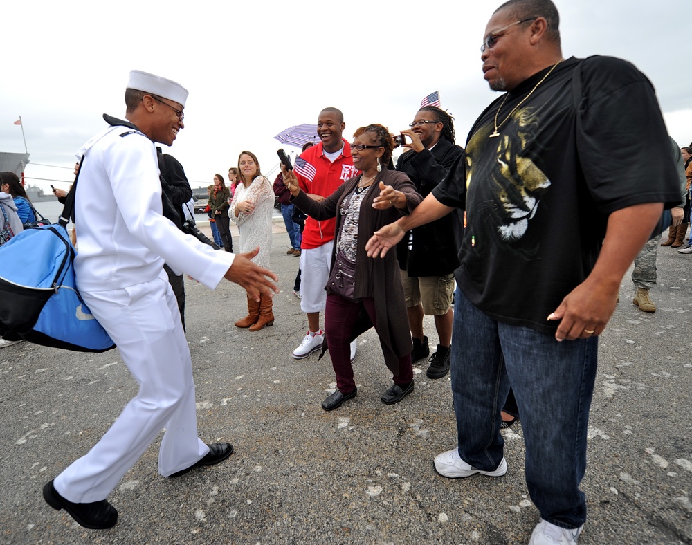 USS Klakring Returns to Mayport