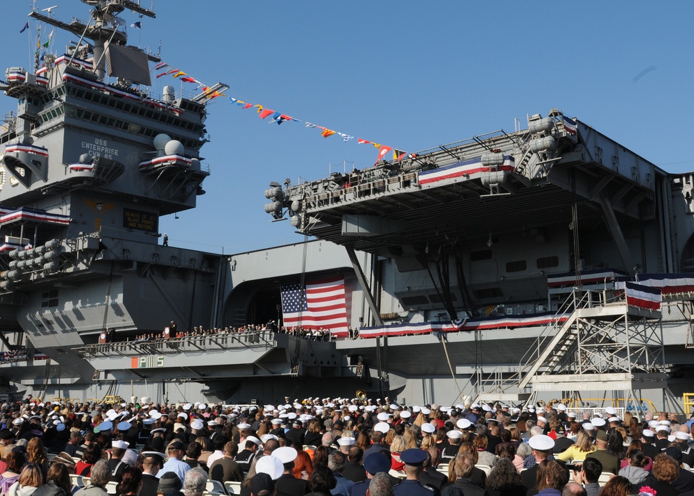 USS Enterprise inactivation ceremony