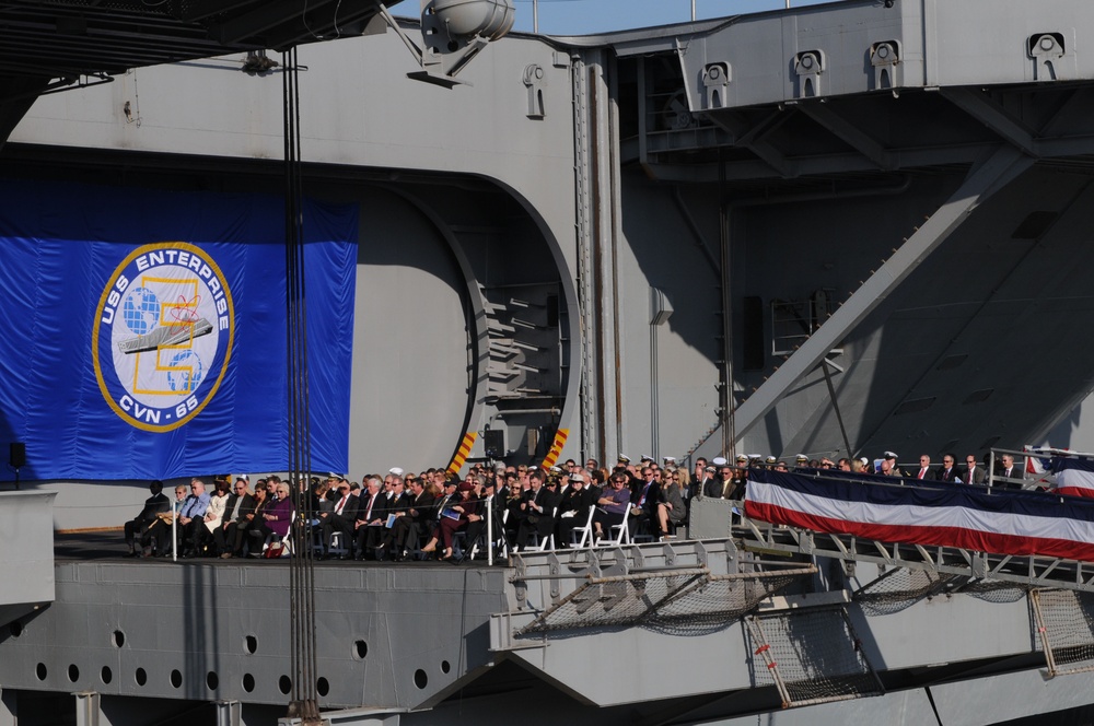 USS Enterprise inactivation ceremony