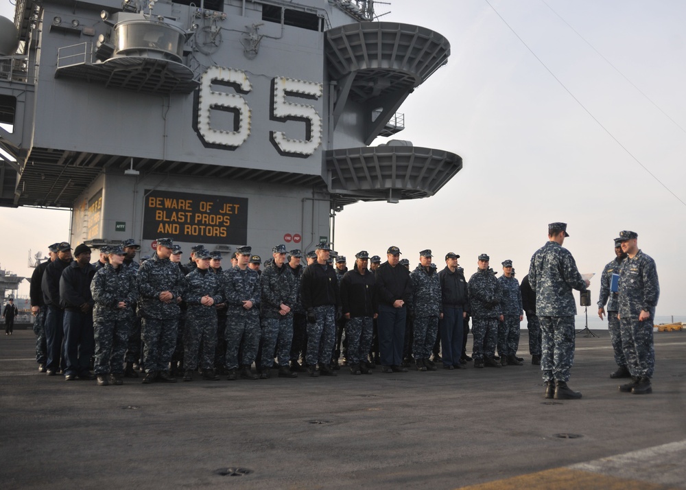 USS Enterprise inactivation ceremony