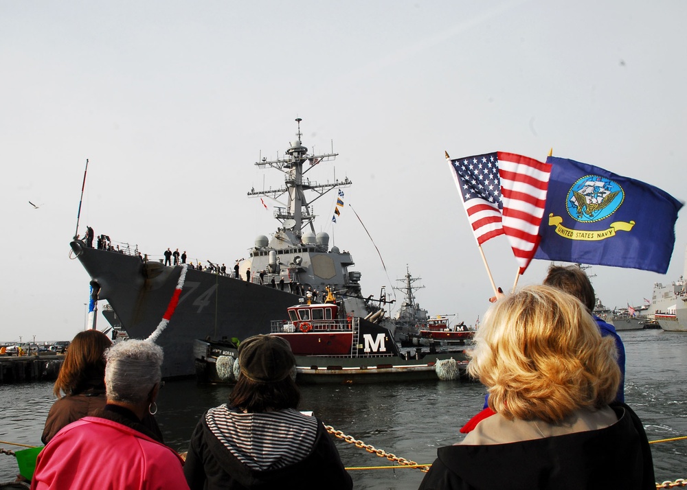 USS McFaul returns to Naval Station Norfolk