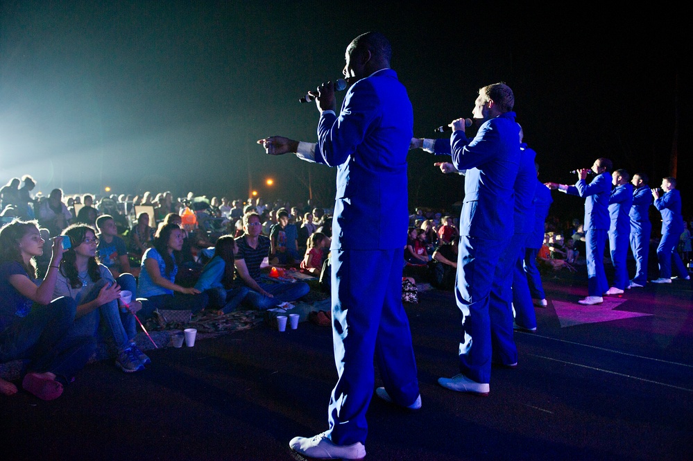 Tops in Blue perform for airmen and sailors at Joint Base Pearl Harbor-Hickam