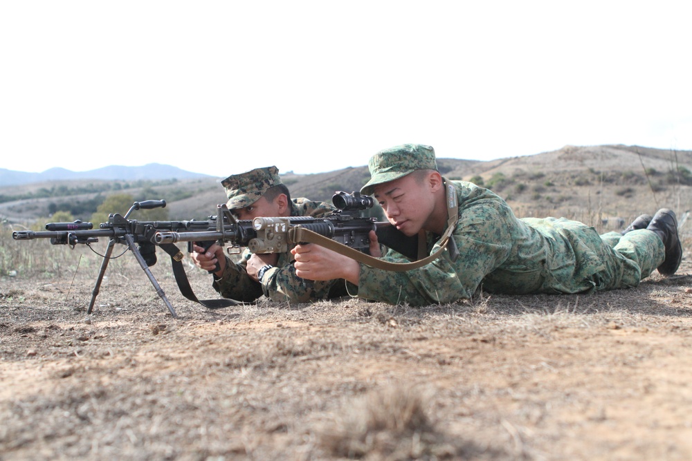Marines, Singapore guardsmen share warrior spirit, combat experience during Exercise Valiant Mark