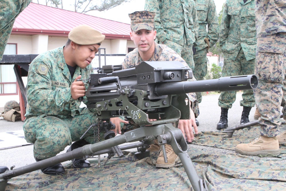 Marines, Singaporean guardsmen kick off partnered training for Valiant Mark