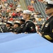 USS George H.W. Bush honors its namesake at football game