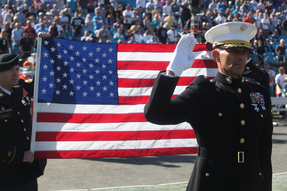 Reenlistment at Panthers game