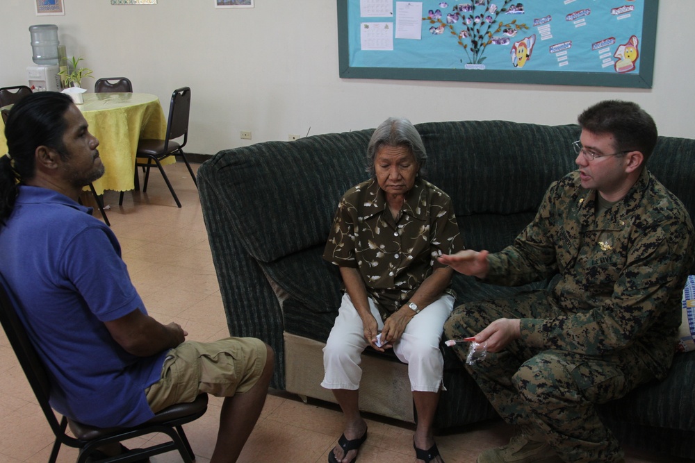 Dental outreach at Tinian Senior Center