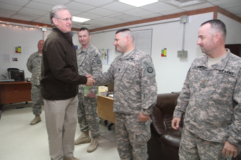 Gov. Nixon visits deployed troops
