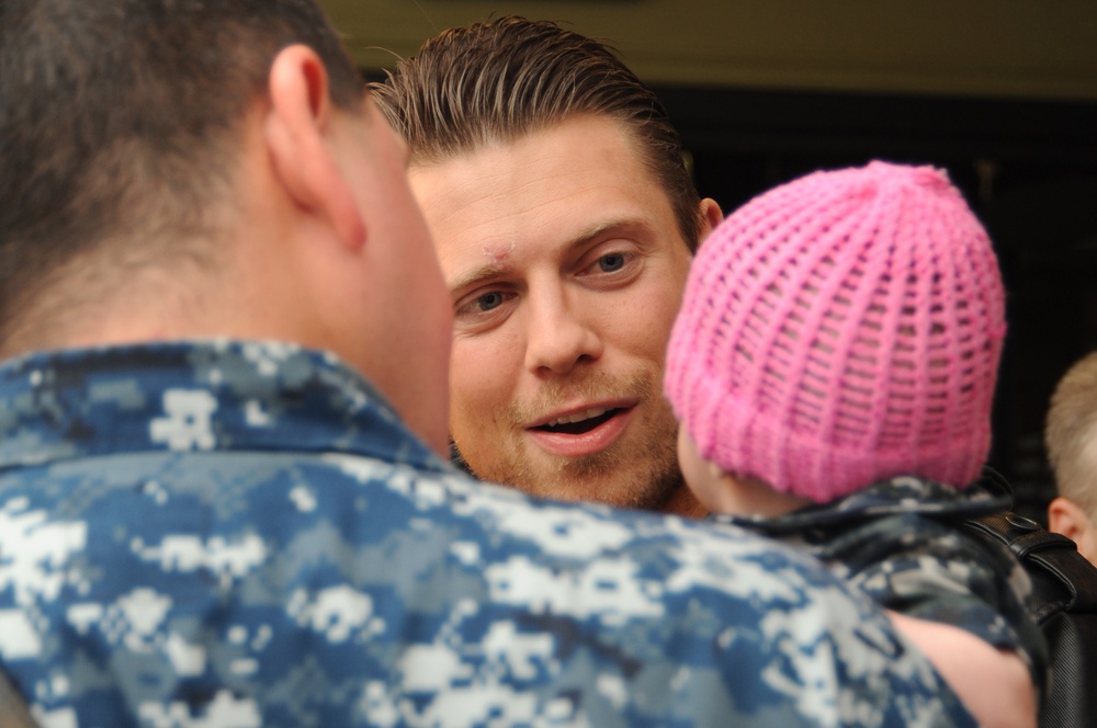 WWE Superstars visit Naval Station Norfolk