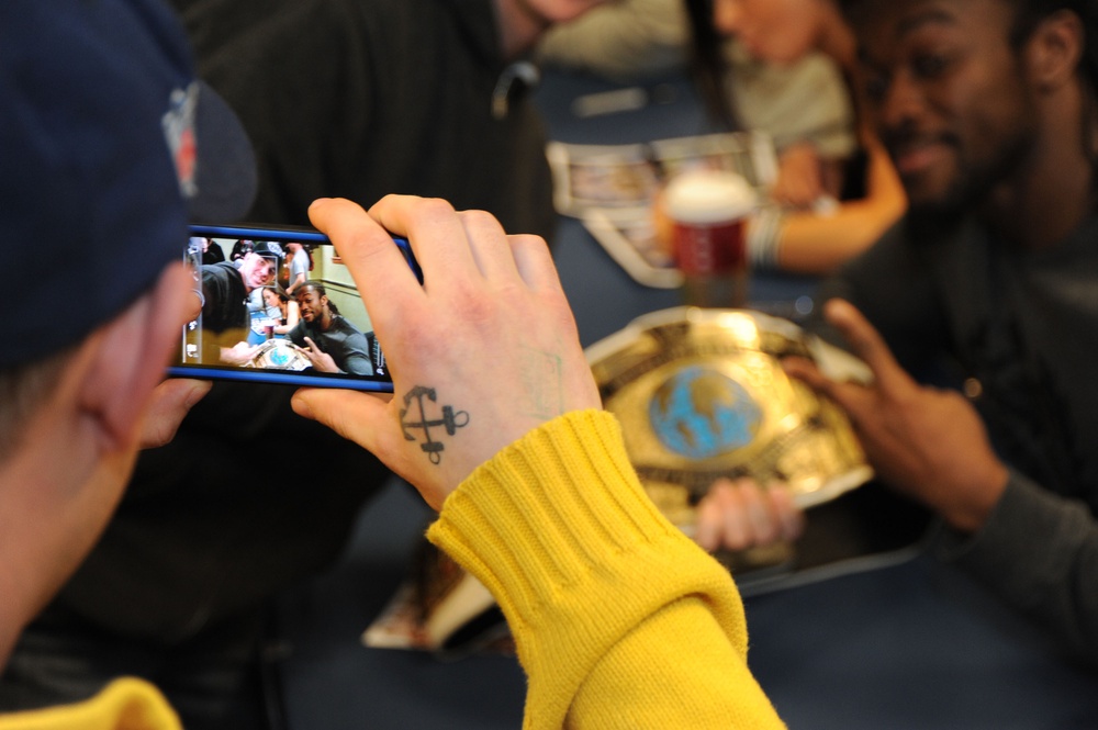 WWE Superstars visit Naval Station Norfolk