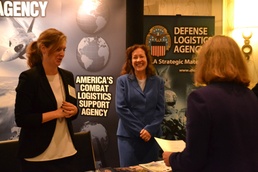 DLA Corporate Events team speak to attendees at annual Defense Logistics conference