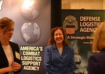DLA Corporate Events team speak to attendees at annual Defense Logistics conference