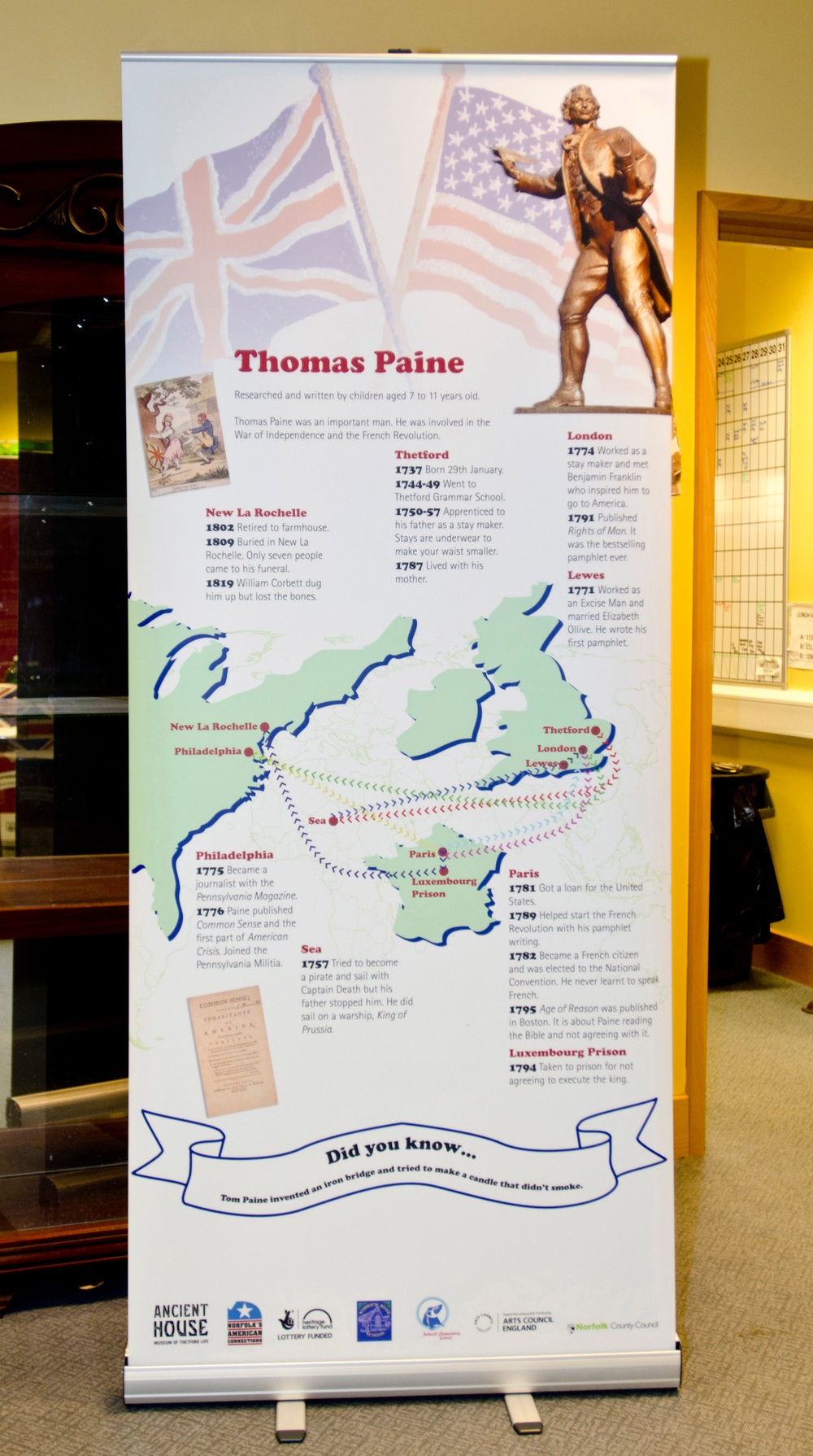 US, British students' exhibit tours Norfolk