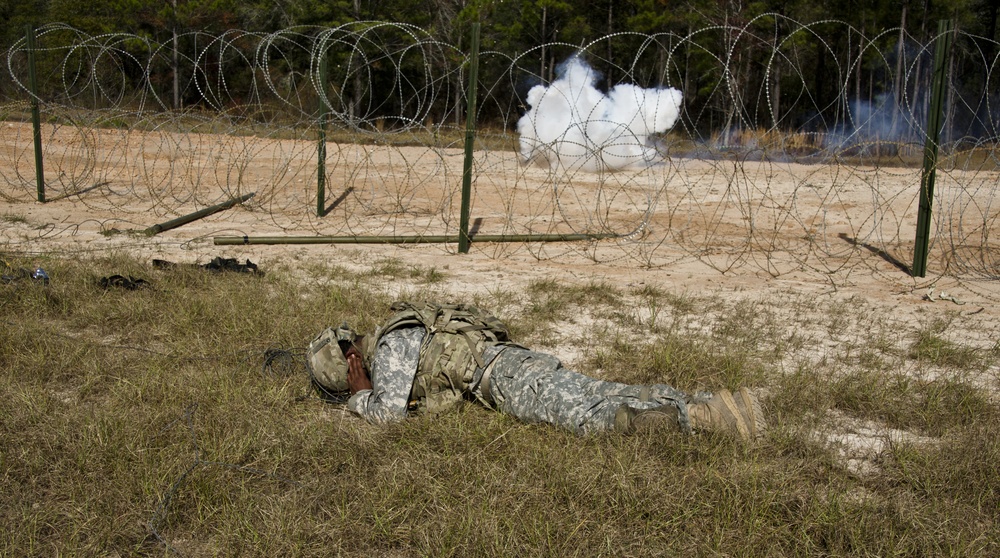 Engineers practice the “WWII” breach