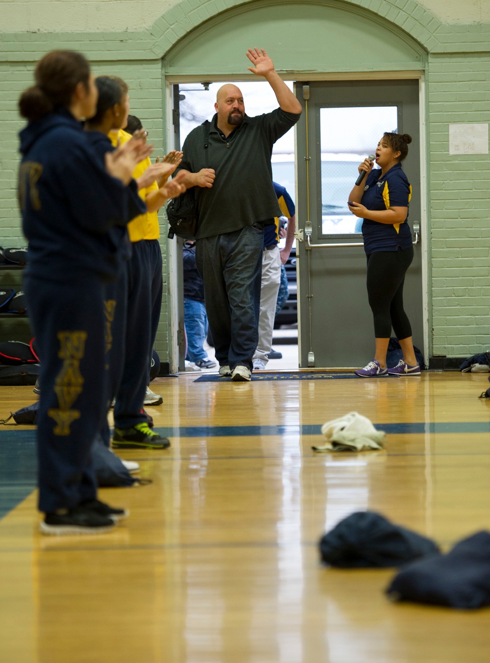 WWE Superstars visit Naval Station