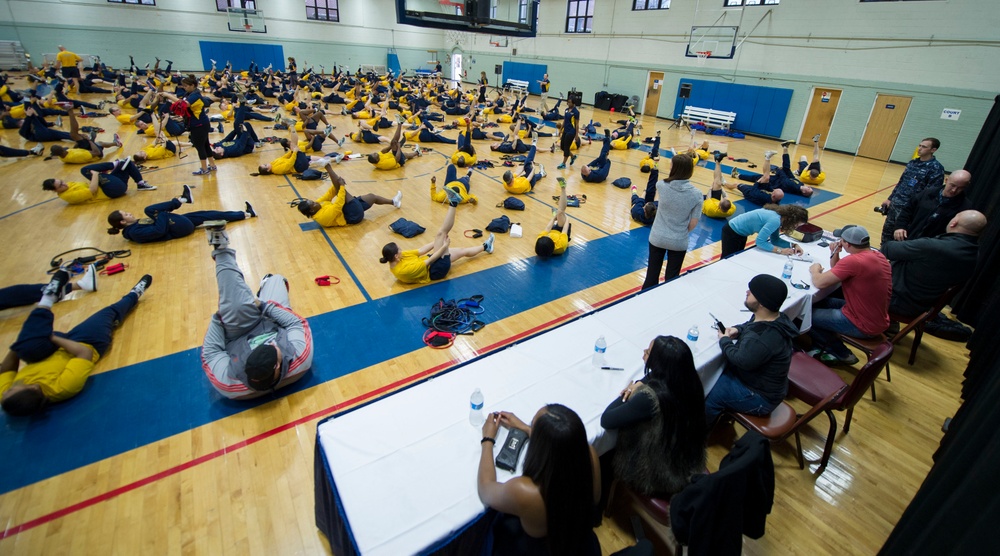 WWE Superstars visit Naval Station