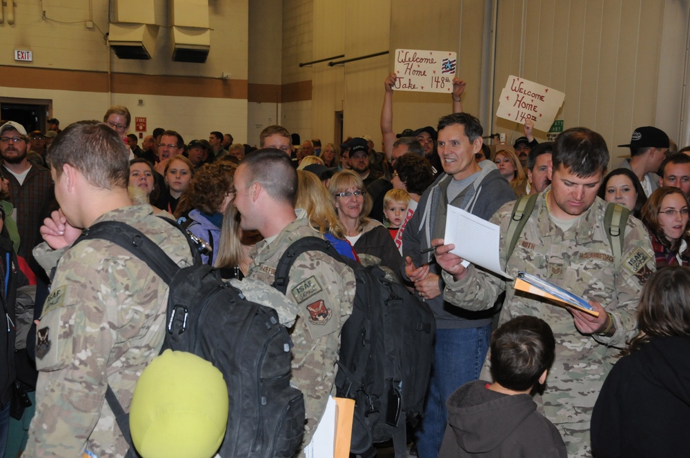 148th Fighter Wing deployment return