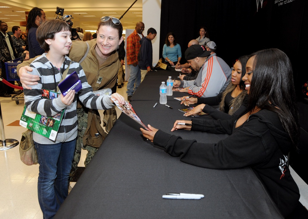 WWE Superstars visit Naval Station Norfolk